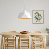 Suspension scandinave macaron géométrique en fer pour salle à manger