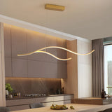 Suspension vague LED moderne dimmable pour salle à manger