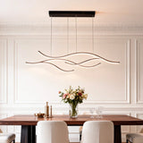 Suspension vague LED moderne dimmable pour salle à manger