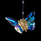 Suspension papillon en verre moderne de chevet