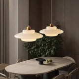 Suspension verre opale scandinave pour salle à manger
