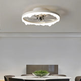 Ventilateur de plafond avec lumière design moderne LED dimmable moteur DC silencieux Ø 50 cm pour chambre