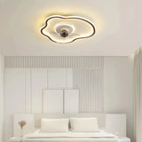 Ventilateur de plafond moderne avec lumière LED dimmable et moteur DC silencieux pour chambre