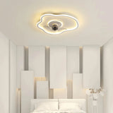 Ventilateur de plafond moderne avec lumière LED dimmable et moteur DC silencieux pour chambre