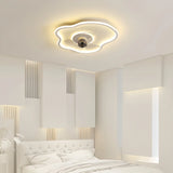 Ventilateur de plafond moderne avec lumière LED dimmable et moteur DC silencieux pour chambre