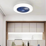 Ventilateur de plafond sans pales silencieux avec lumière LED dimmable mode été hiver pour chambre