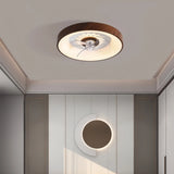 Ventilateur de plafond avec lumière silencieux LED dimmable moteur DC mode été hiver scandinave Ø 50 cm pour chambre