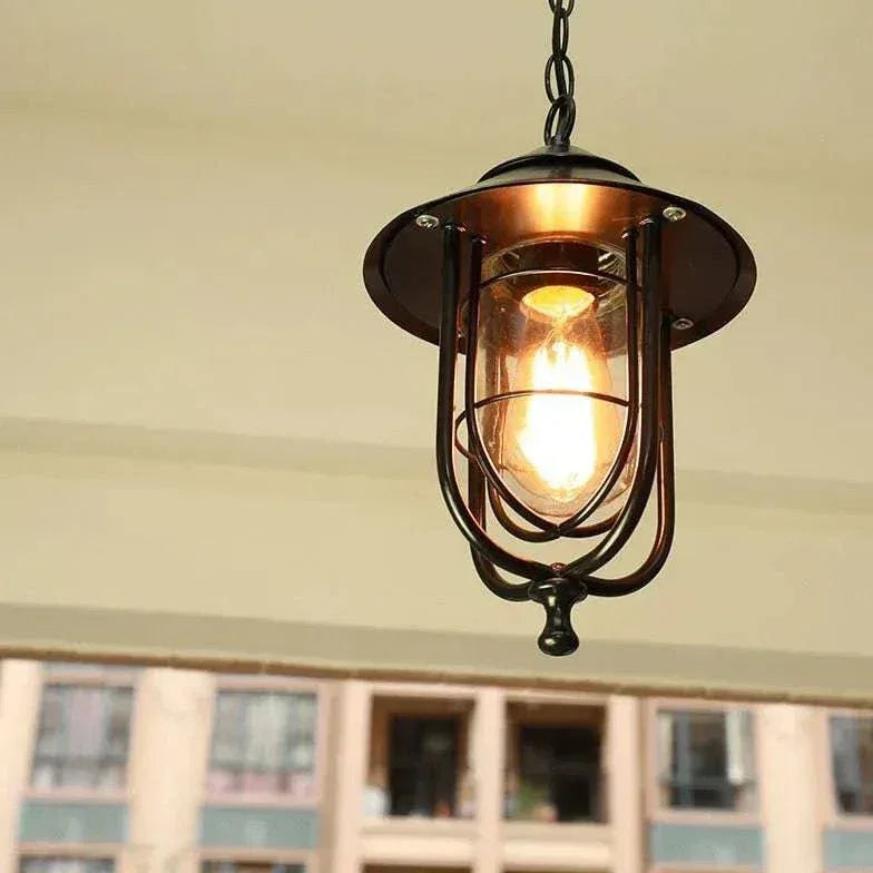 Suspension Anciennes Fer Rétro Extérieur Créatif - Lampe Magasin