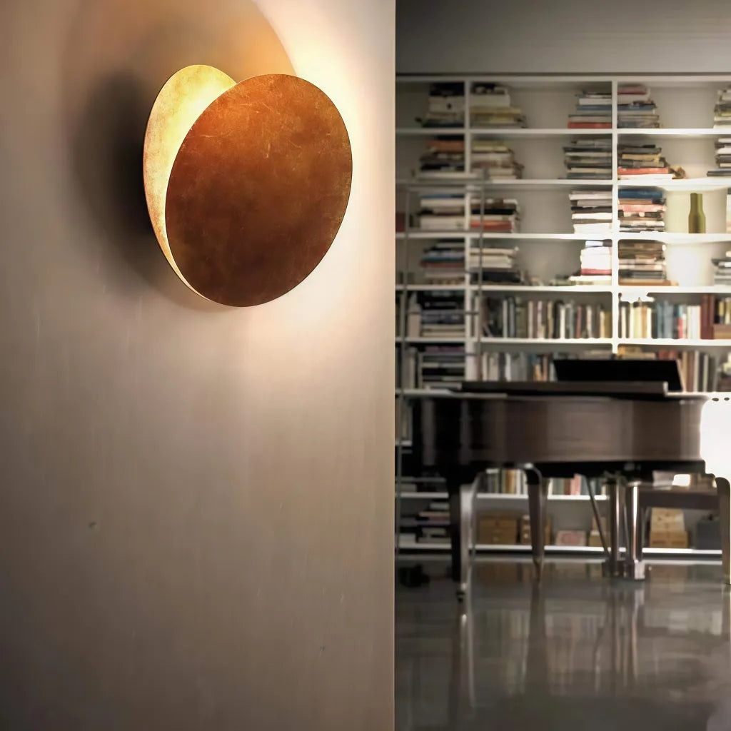 Applique Murale Ronde Design Contemporain Rotative Pour Chevet