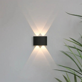 Applique Murale Haut et Bas LED Noire Minimaliste Pour Salon