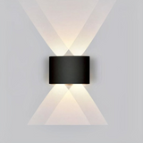 Applique Murale Haut et Bas LED Noire Minimaliste Pour Salon