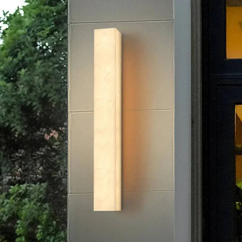 Applique D'Extérieur Led Bord En Résine Blanche - Lampe Magasin