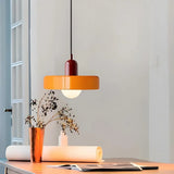Suspension morandi en verre LED hauteur réglable pour salle à manger