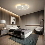 Plafonnier triangle blanc moderne à LED dimmable pour chambre