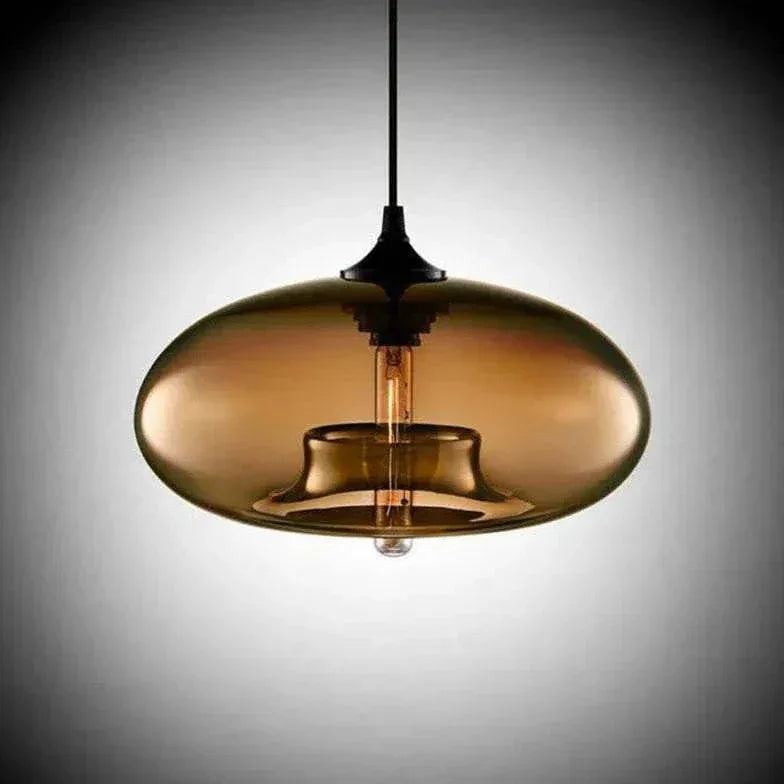 Suspension Verre Coloré Pour Café Moderne - Lampe Magasin