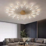 Plafonnier LED design moderne feu d’artifice dimmable pour salon
