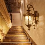 Applique Murale Extérieure Vintage LED IP65 Lanterne en Verre