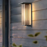 Applique murale extérieure solaire LED rectangulaire moderne IP65 pour porche