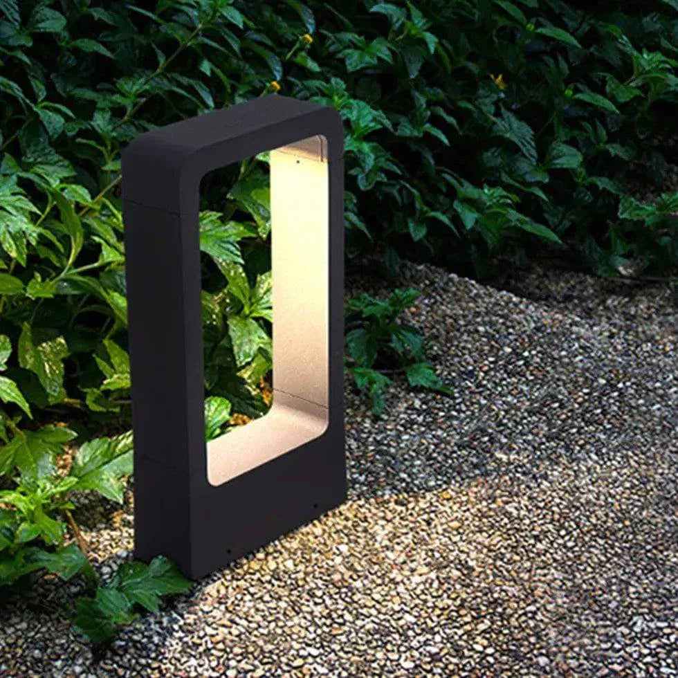 Borne D'Éclairage Led Rectangulaire Blanc Chaud - Lampe Magasin