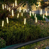 Lampe roseau extérieure solaire moderne IP65 pour jardin