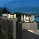 Lampadaire Extérieur À Led En Verre Ondulé - Lampe Magasin