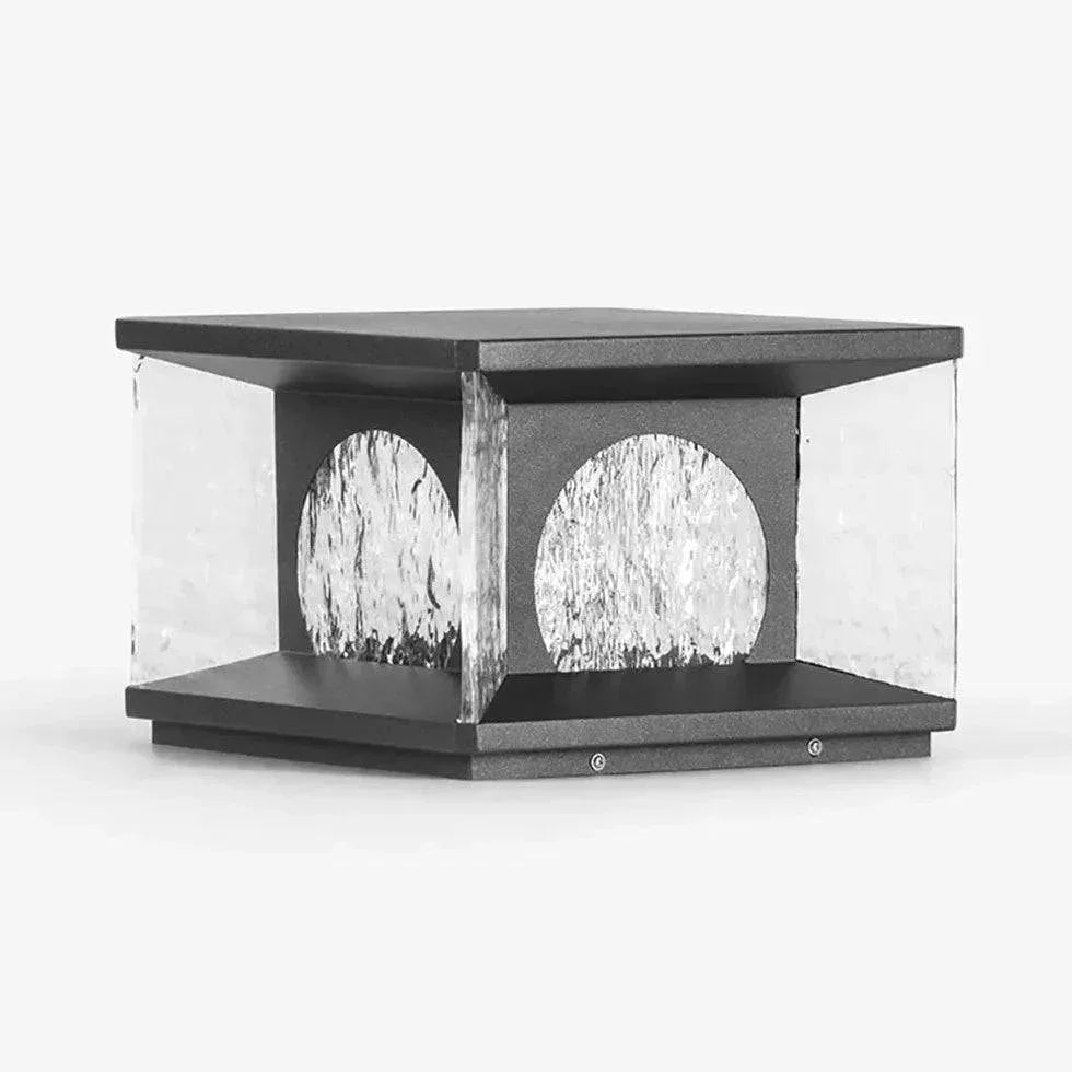 Lampadaire Extérieur À Led En Verre Ondulé - Lampe Magasin