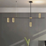 Suspension Minimaliste LED Dimmable En Métal Pour Salle À Manger