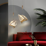 Suspension Papillon Art Déco LED Dorée Pour Chambre