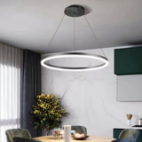 Suspension Anneau LED Minimaliste Aluminium Dimmable Salle À Manger