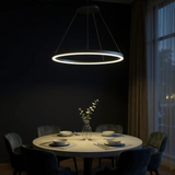 Suspension Anneau LED Minimaliste Aluminium Dimmable Salle À Manger