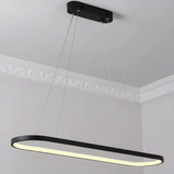 Suspension Ovale Contemporaine LED Dimmable Pour Salle À Manger