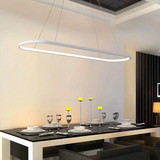 Suspension Ovale Contemporaine LED Dimmable Pour Salle À Manger