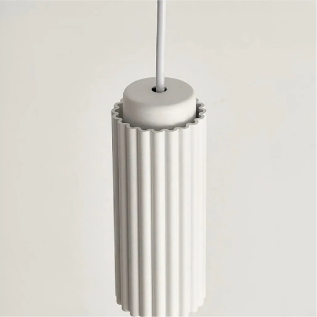 Suspension Colorée Cylindrique Style Scandinave LED Métal Salon