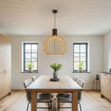 suspension en bois scandinave pour salle à manger