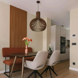 suspension en bois scandinave pour salle à manger