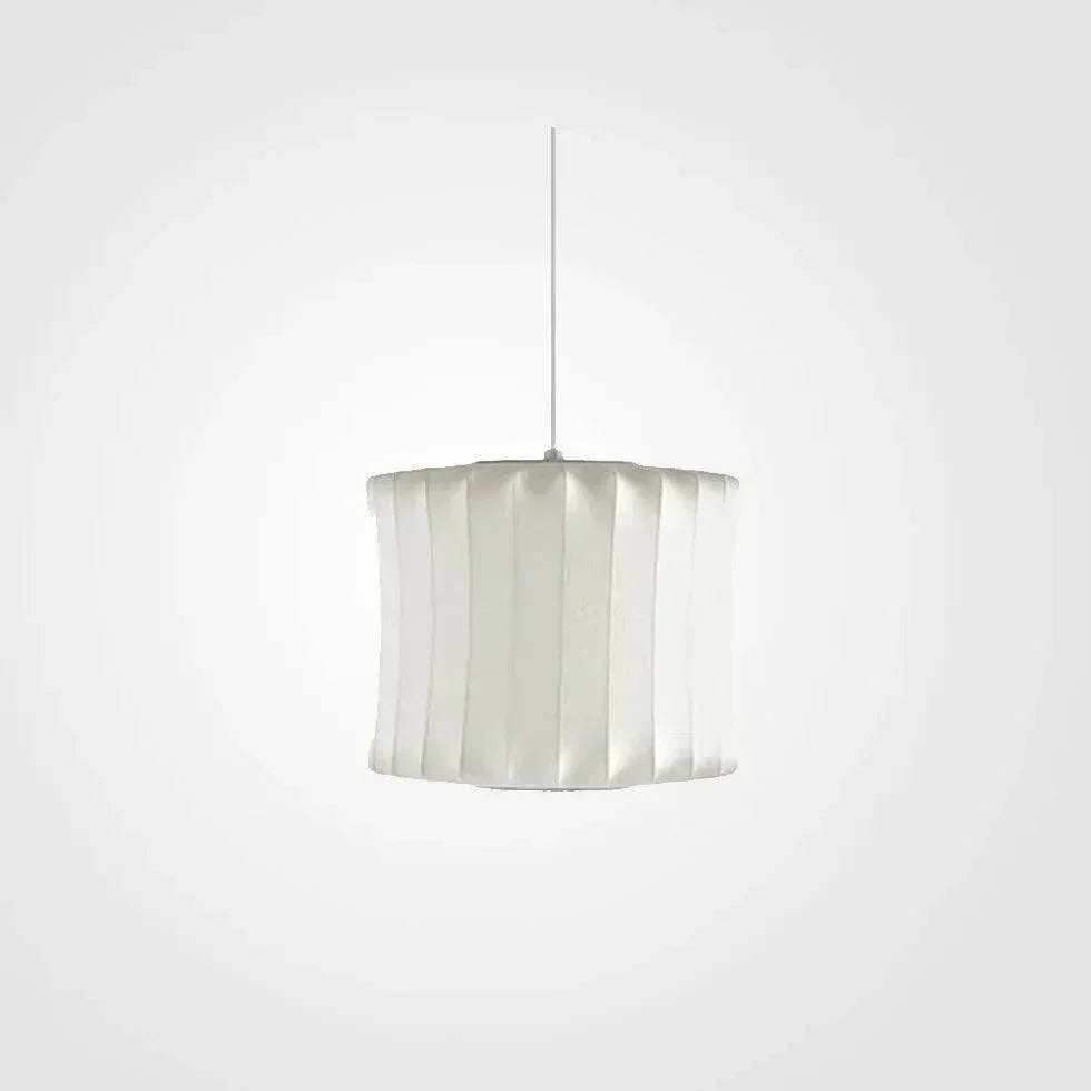 Lustre Rétro En Tissu Blanc En Forme De Lanterne - Lampe Magasin